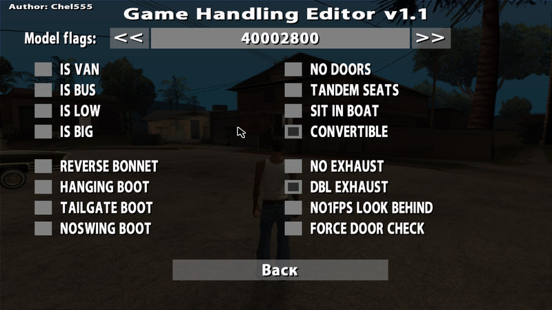 Настройка handling gta sa android